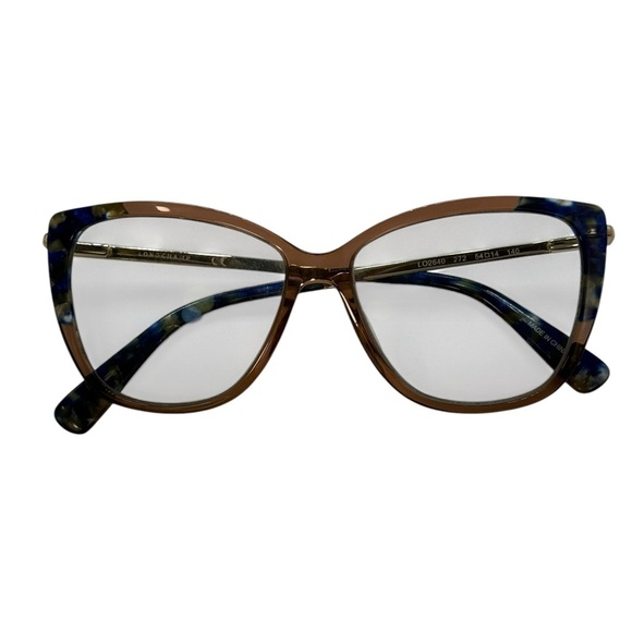 Longchamp LO2640 272 nude Eyeglasses 54 14 140 prescription lens semi cat eye - Picture 2 of 6